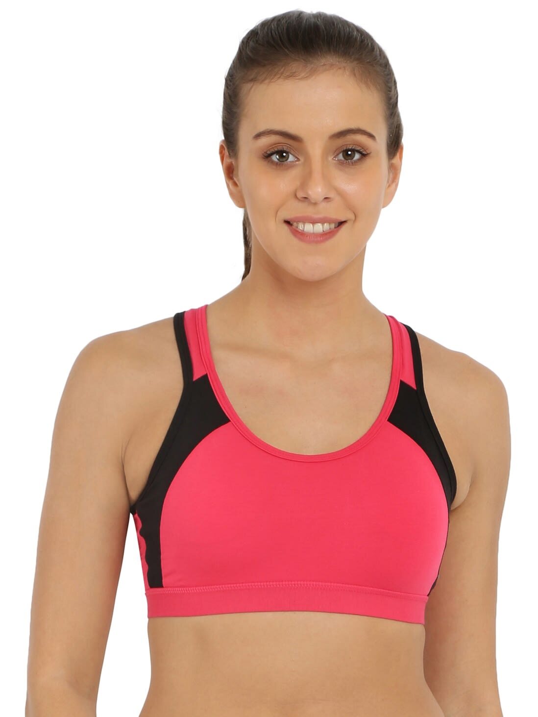 Tompik Women's Nylon & Spandex Non-Padded Wire Free Sports Bra,No-Back Hook  Design - Specially designed for low impact exercises or first timers.